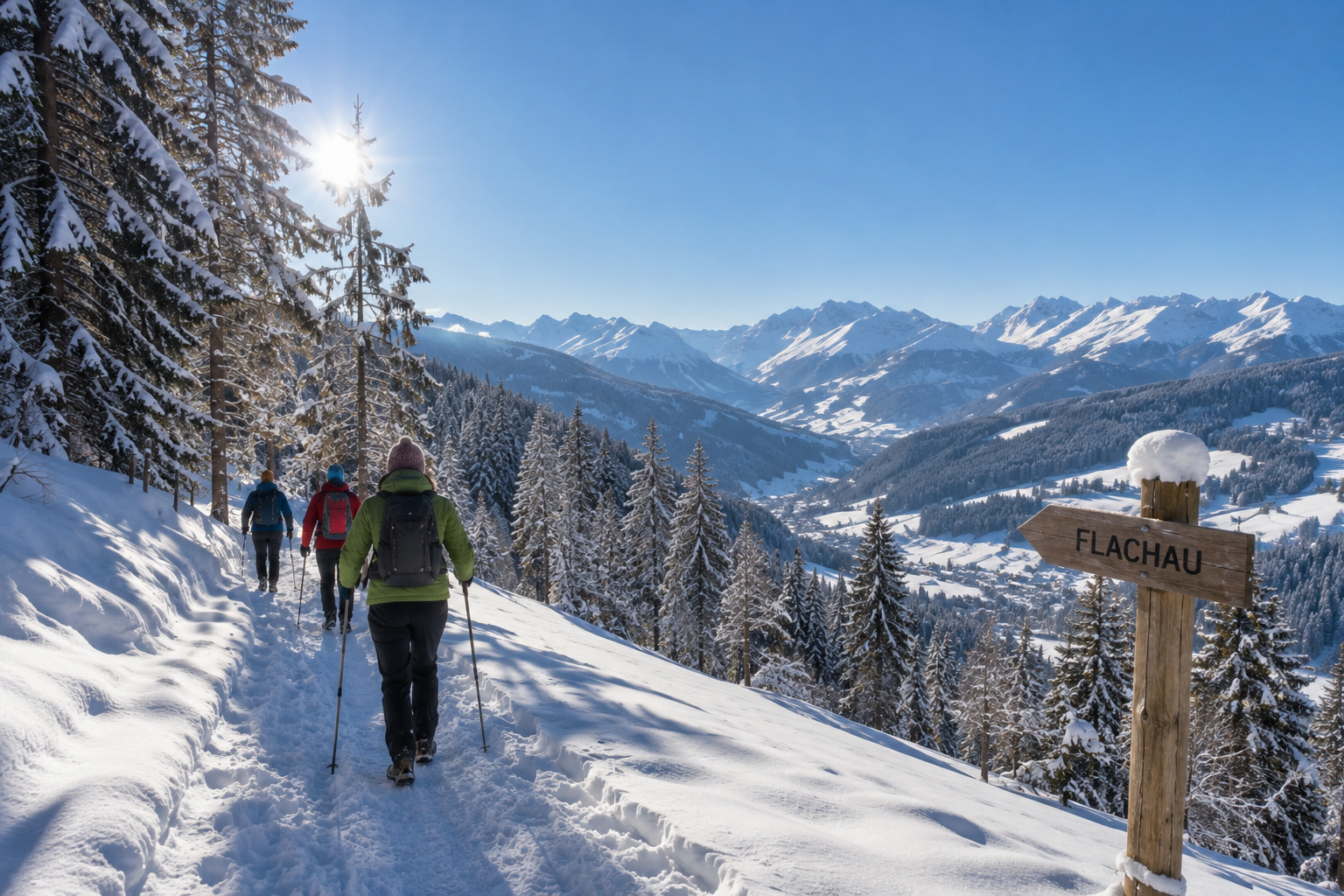 winterwandeling flachau