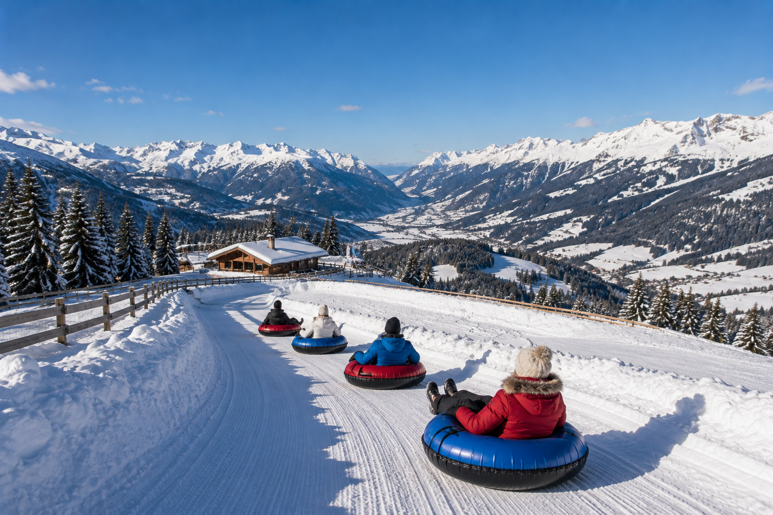 Snowtubing flachau